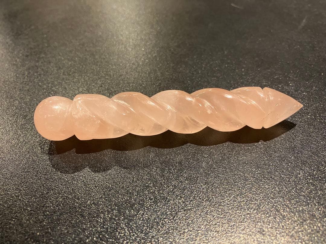 ローズクォーツ　ワンド　虹入り