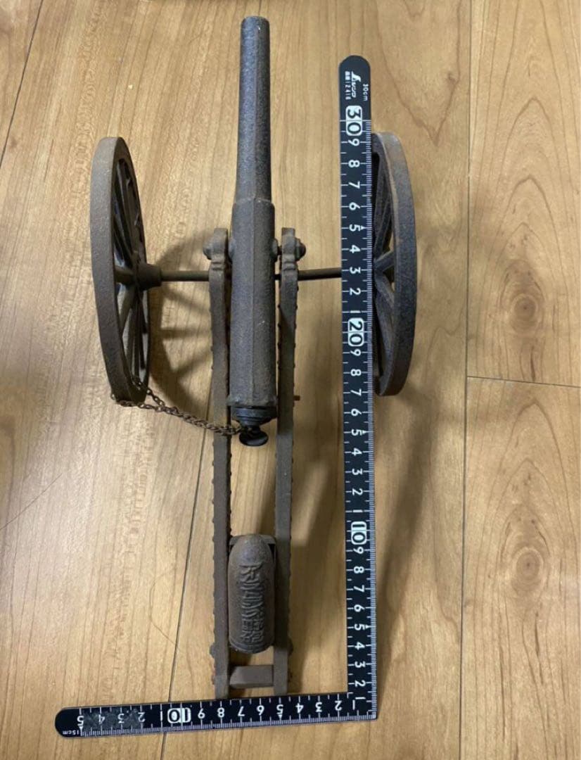 大砲 金属製 現壯品 置物 骨董品 年代不明