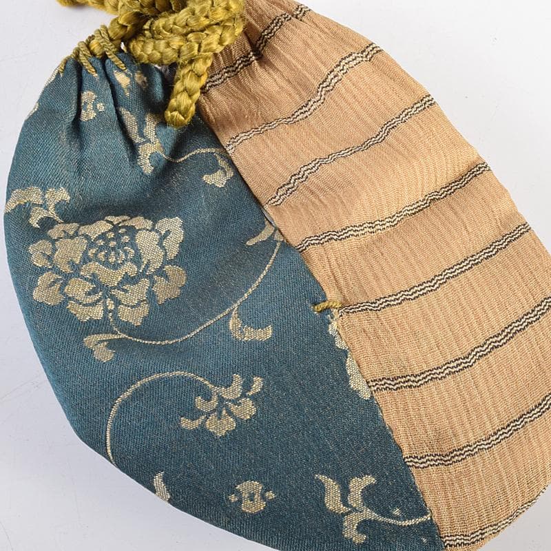 茶道具　尾形乾山作　竹文　茶入　袱紗付　玄々斎極め箱　M　R7707