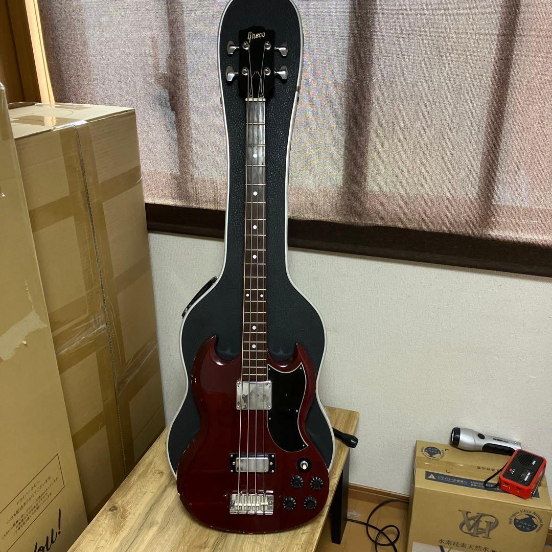 ビンテージ グレコ グネコ EB-350音出しOK　ハードケース付　中古品