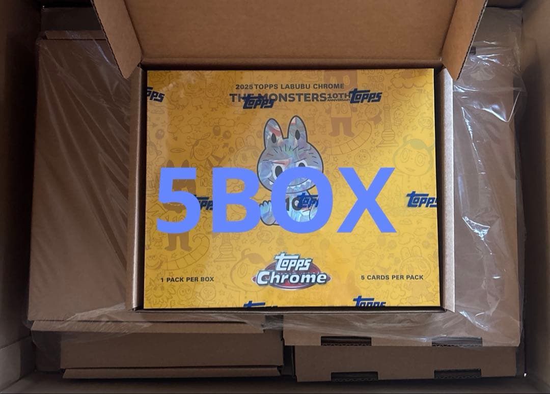 2025 topps chrome labubu 10th box ラブブ