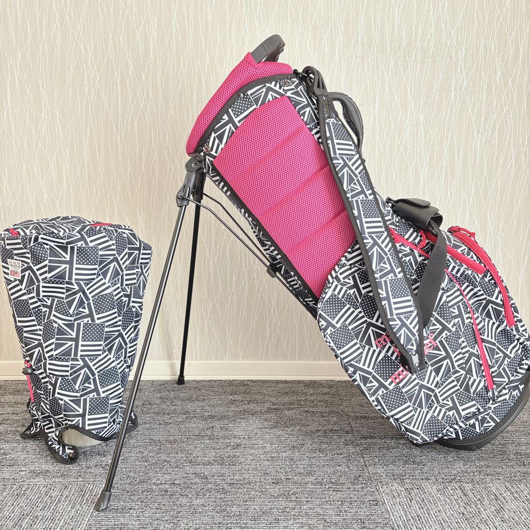 超美品❗️Psycho Bunny/サイコバニー スタンド式 ゴルフキャディバッグ