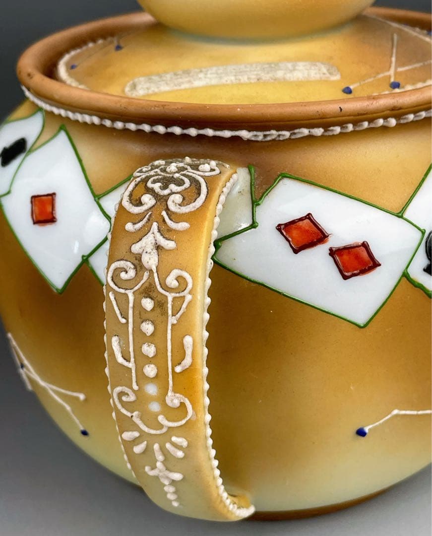 【専用・訳あり】オールドノリタケ ヒュミドール 葉巻入れ トランプ紋