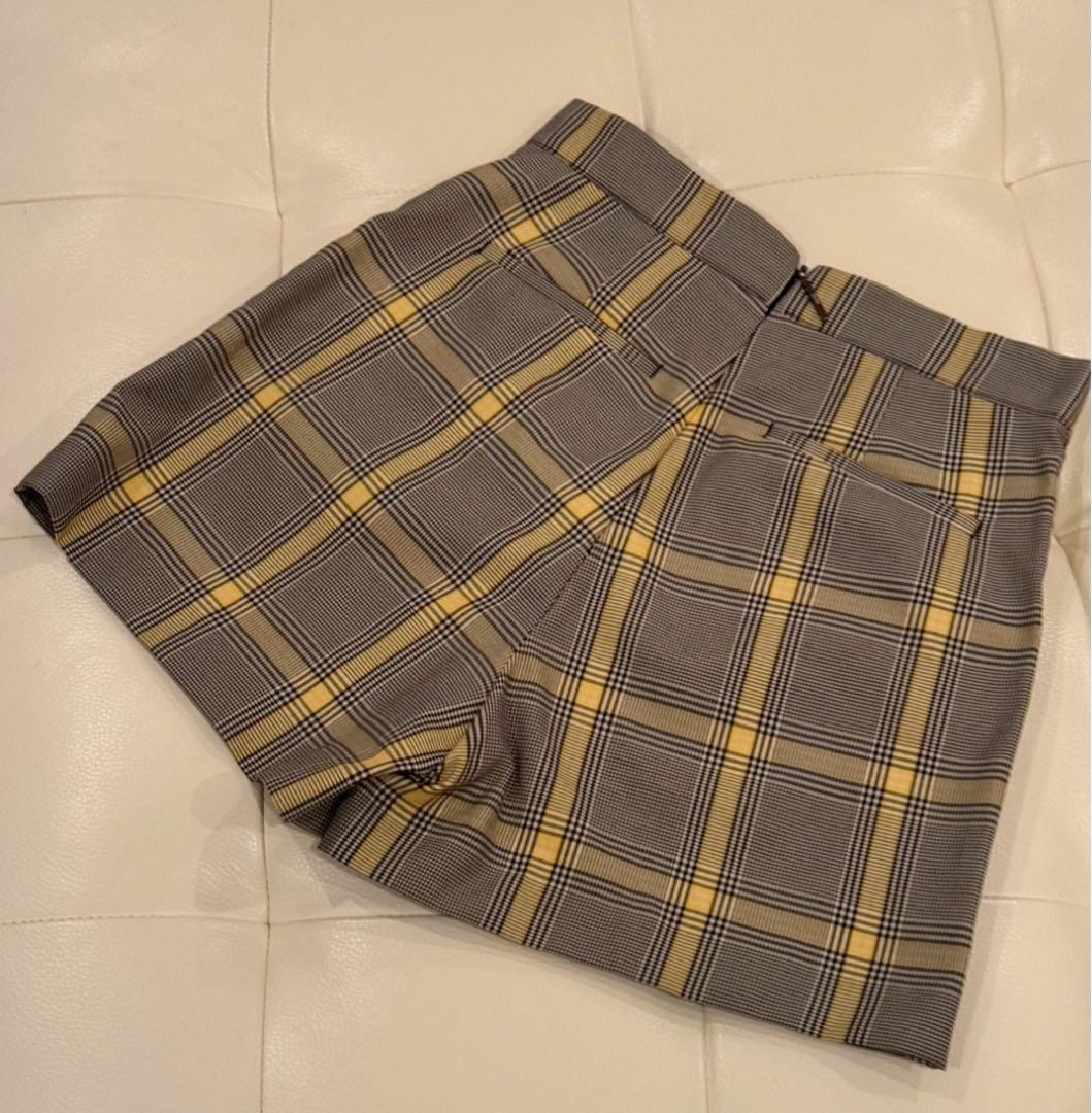 MSGM 38サイズ　スコート　イエロー　グレー