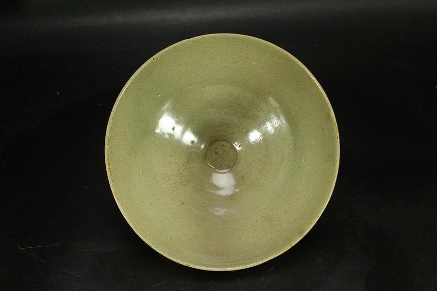 高麗 青磁 蓮弁紋 碗 茶道具(ZE556)