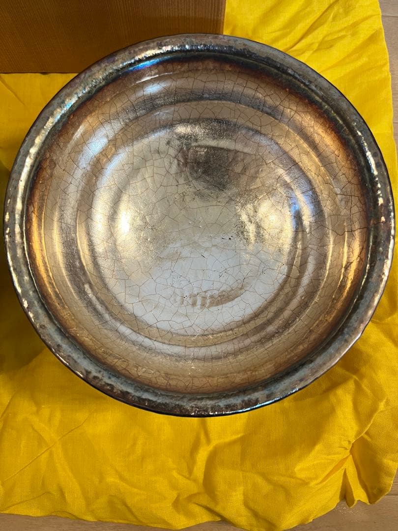 嶋臺　嶋台茶碗　川崎和楽造　楽焼　未使用品