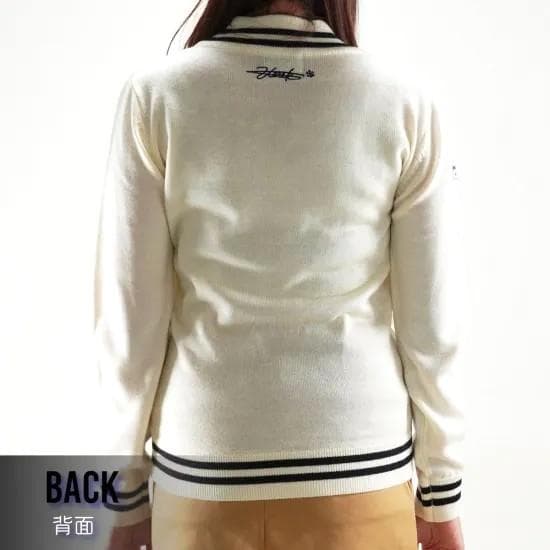 新品　DOCUS ドゥーカス ライン セーター レディース　オフホワイト　M