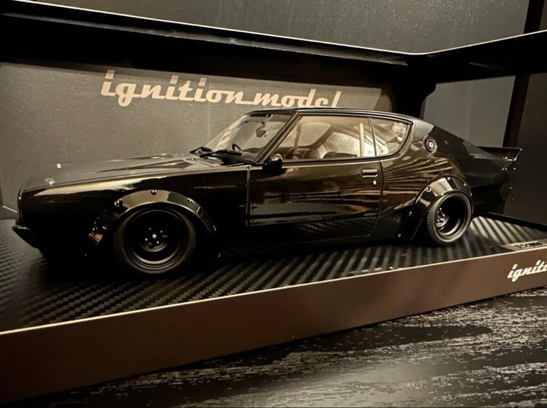 入手困難新品イグニッションモデル1/18 LB-WORKS ケンメリ2Dr 黒