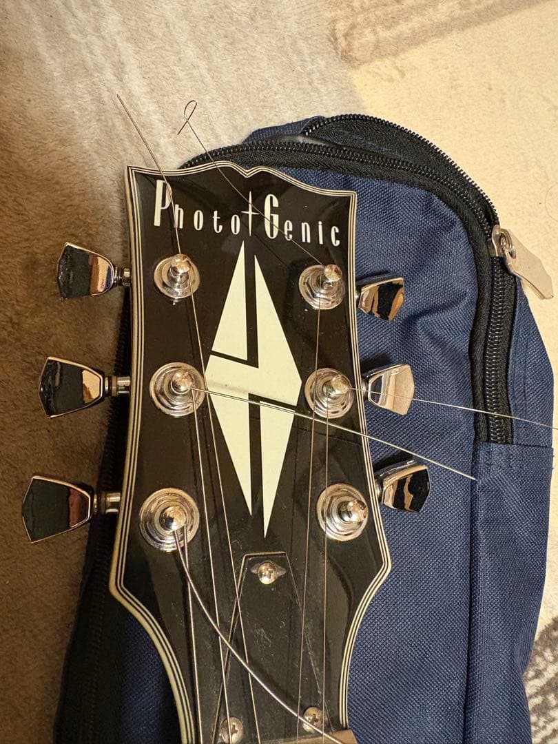 Photo genic エレキギター ブラック バッグつき
