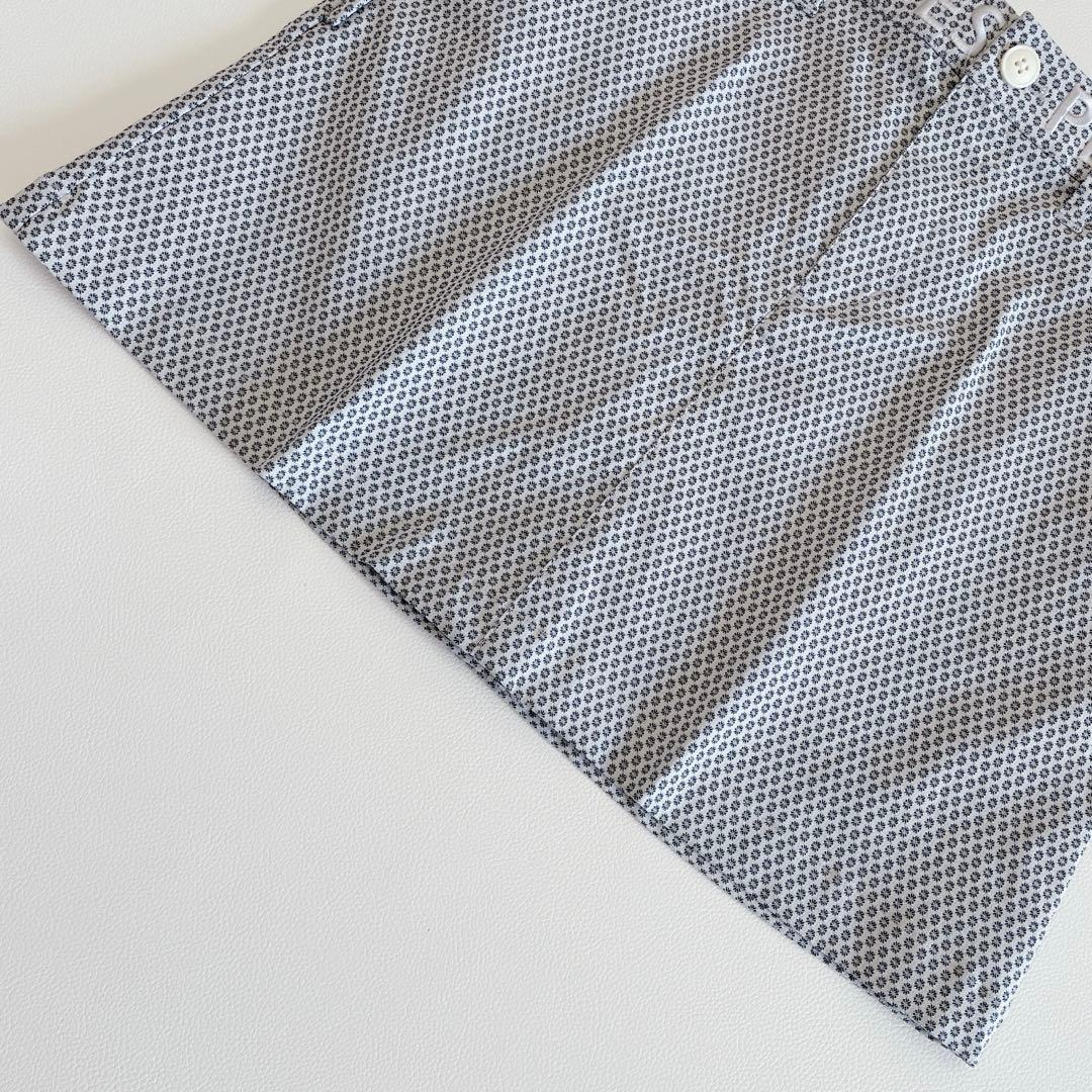 パーリーゲイツ 23SS スカート 1/M 総柄 グレー　刺繍ロゴ　春夏