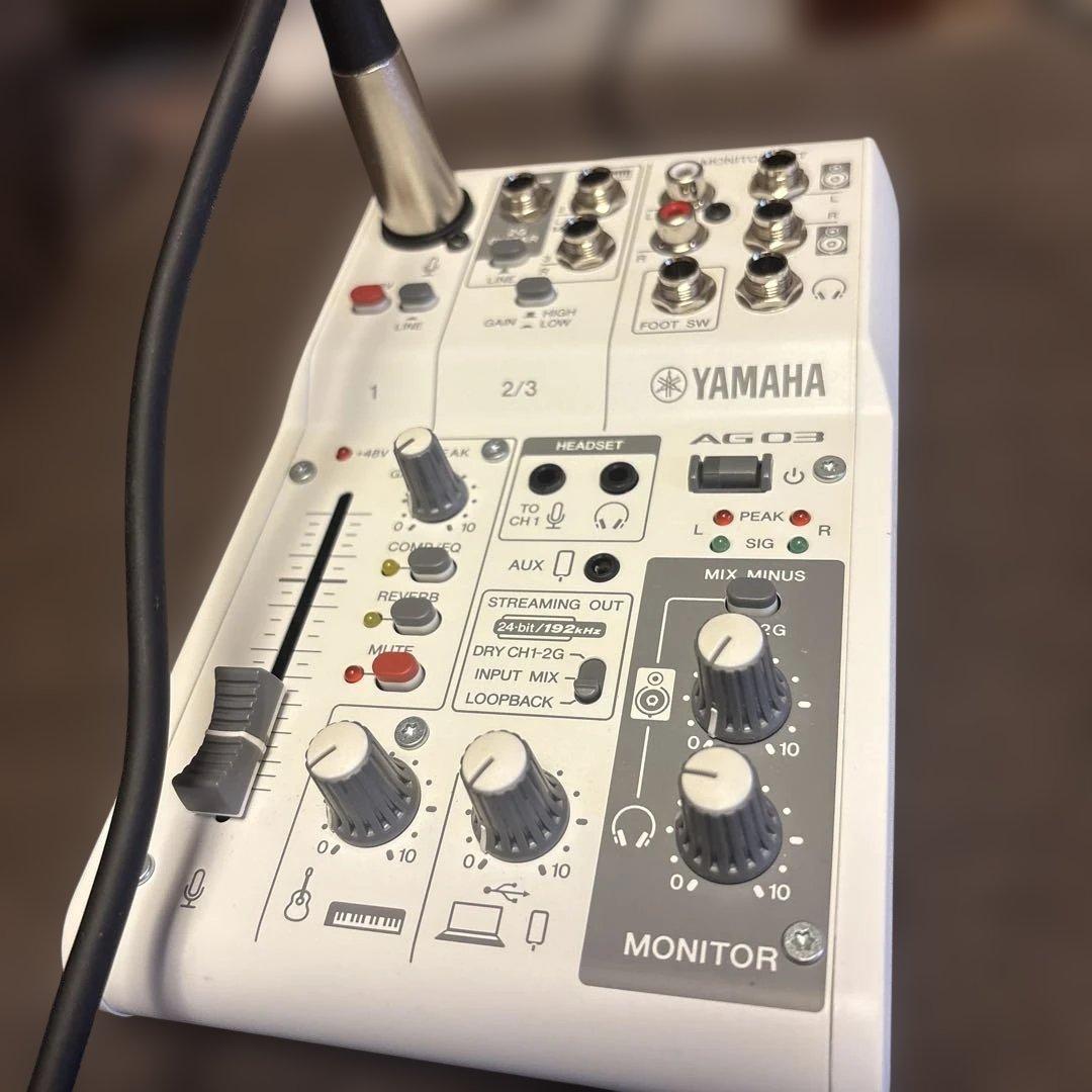 YAMAHA AG03 MK2 アームスタンド コンデンサーマイク ミキサー