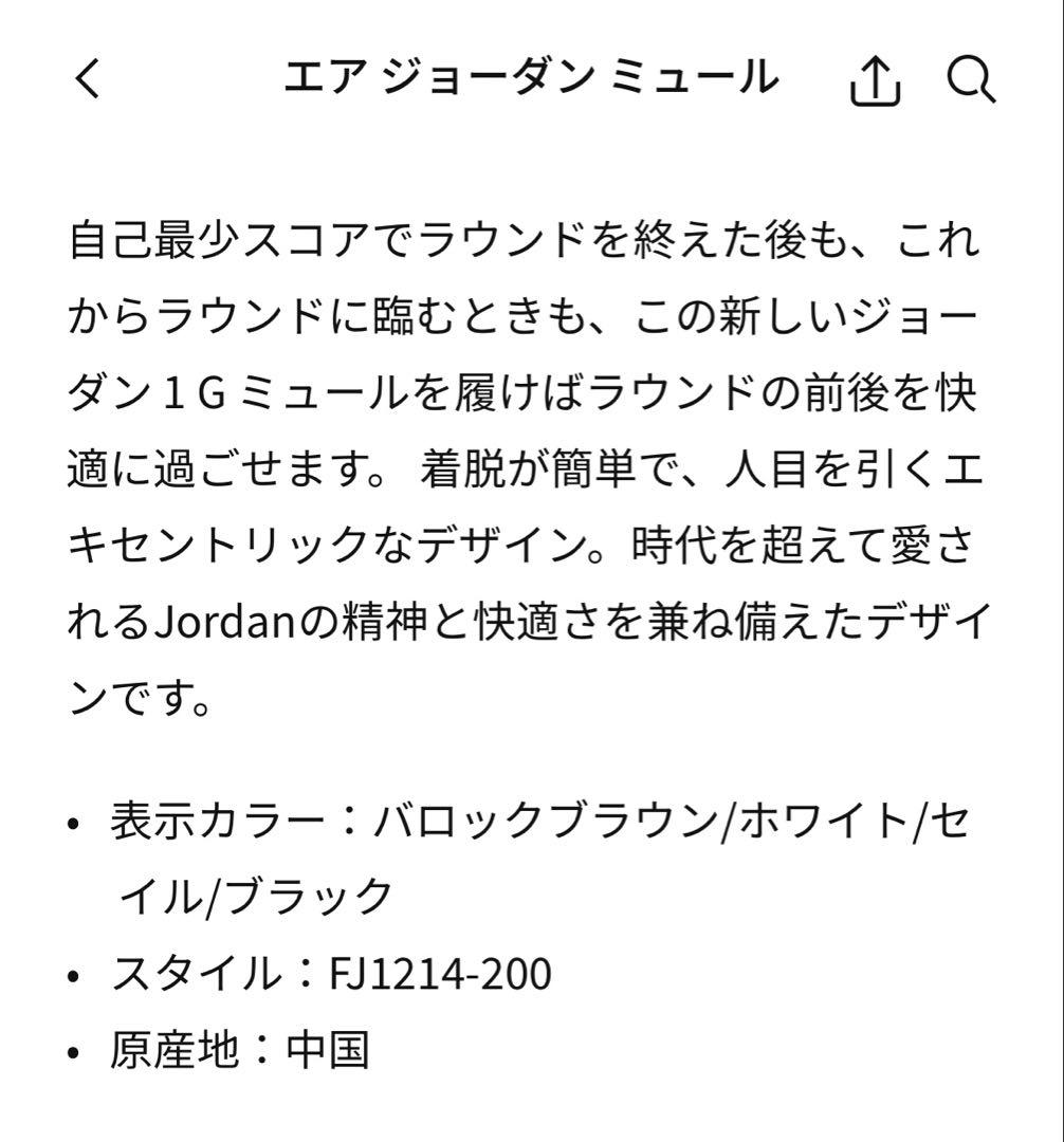 NIKE ナイキ　エア ジョーダン ミュール　27cm 新品未使用