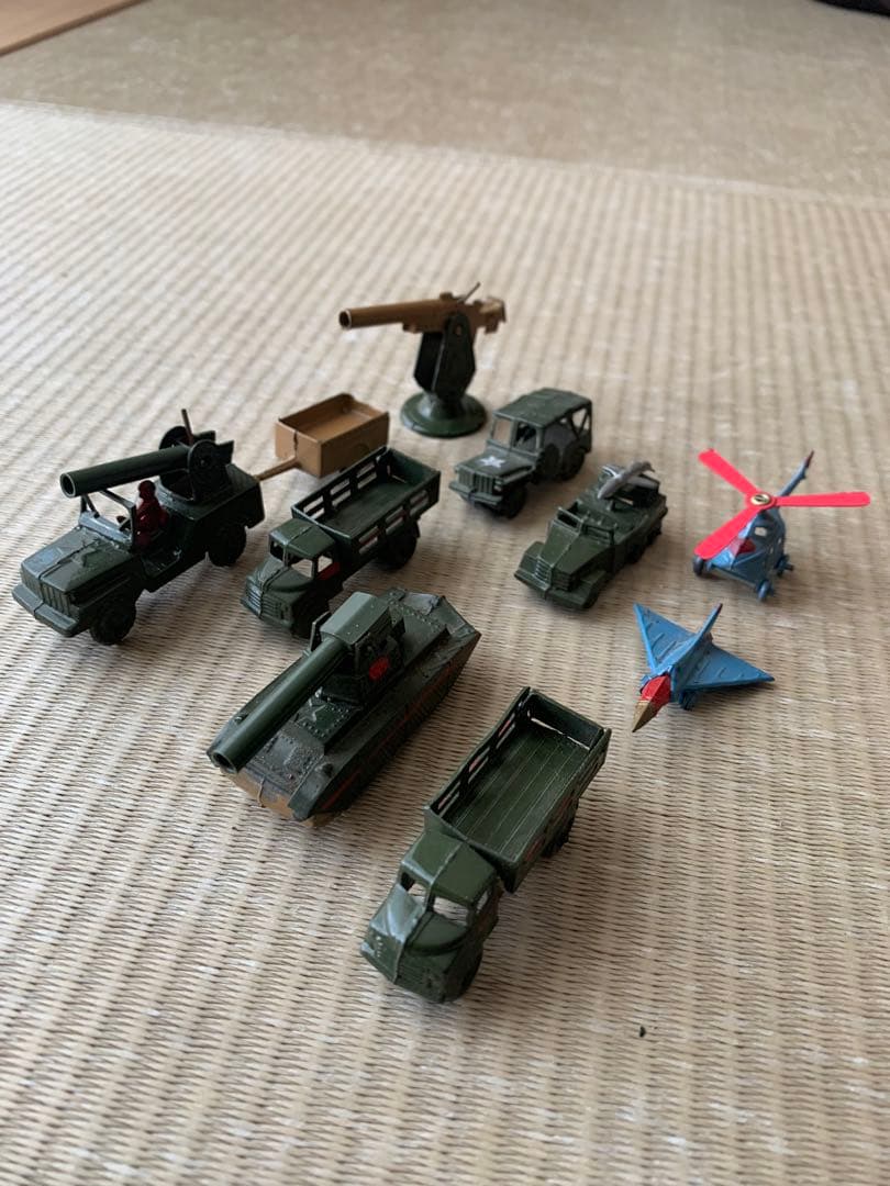 日本製 旧製 萬代屋 ミニカー 戦争 飛行機 米軍 軍事車両 外車 70's