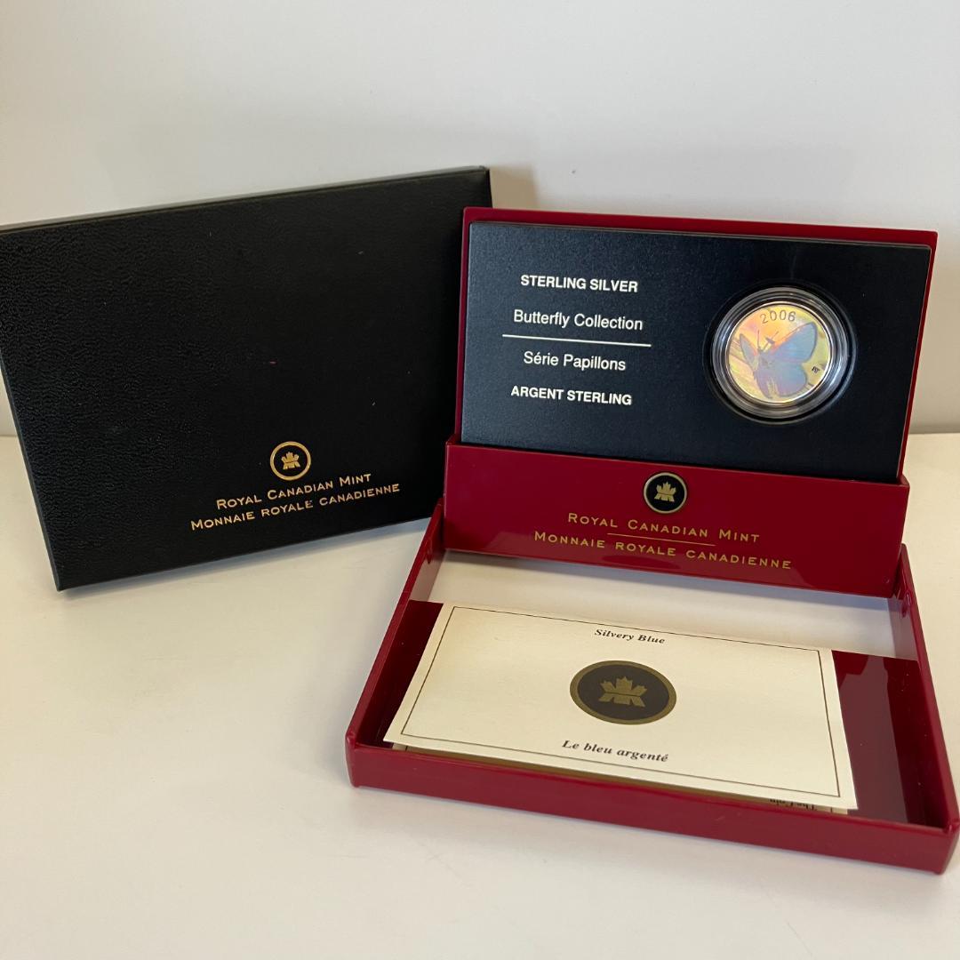 カナダ王立造幣局発行 バタフライコレクション 50セント銀貨 2006年