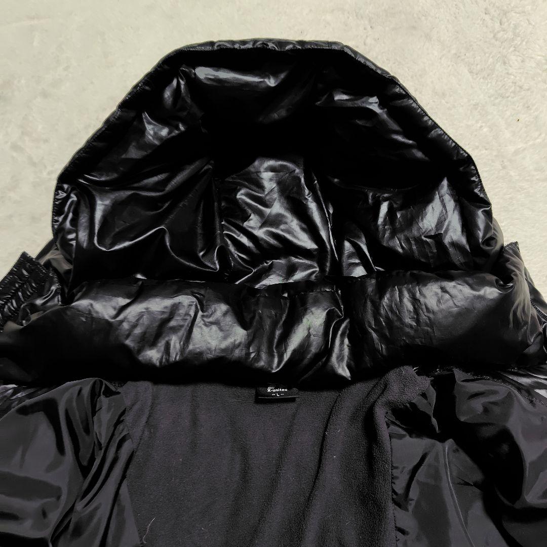 【極美品】X-united ベンチコート ロング ダウンコート 黒 メンズL