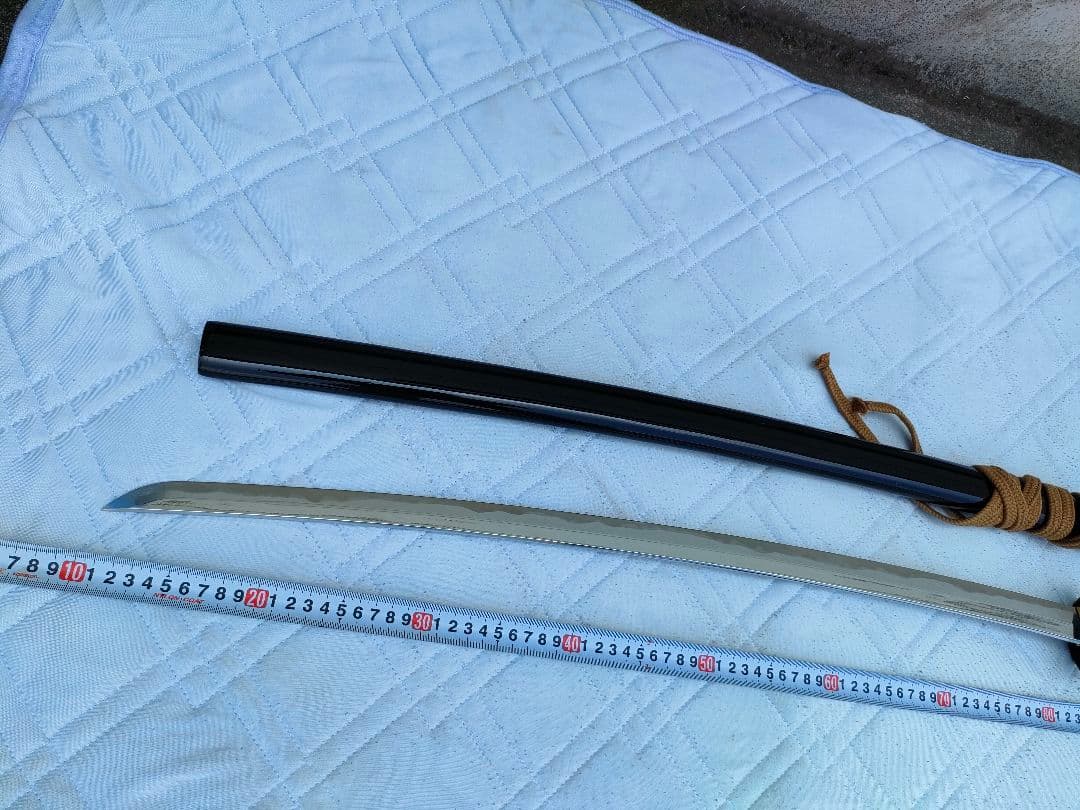 模造刀　黒鞘　鞘割れアリ　武具　剣　コスプレ