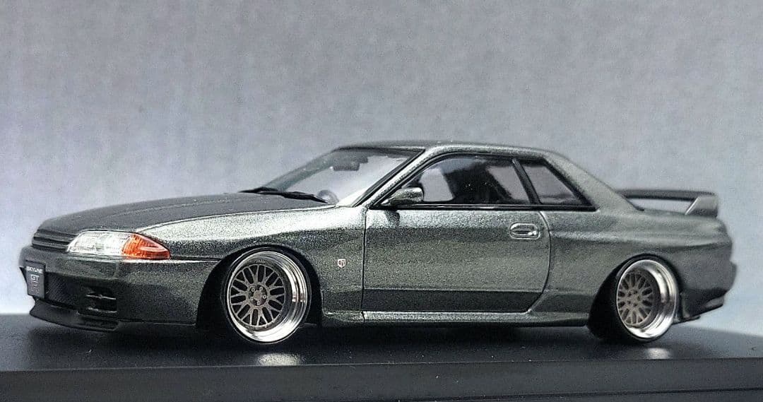 1/43　スカイライン改　R32　GT-R　BBS-LM　アルミ製　深リム