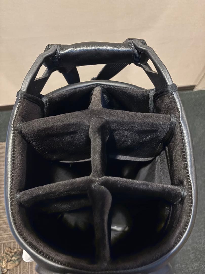 Vessel スタンドキャディバッグ ホワイト/イエロー/ベゼル