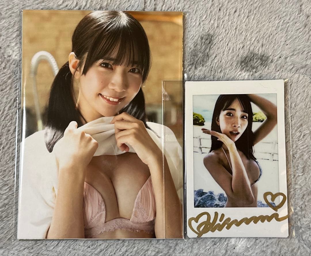 天羽希純 生写真10枚+直筆サイン入りチェキセット