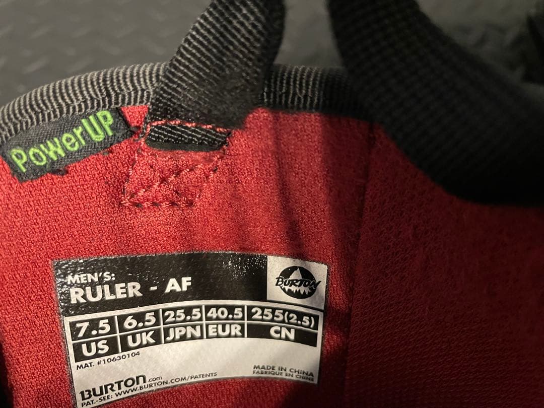 Burton RULER-AF 25.5cm アジアンフィット バートンルーラー