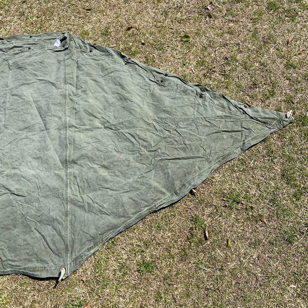 w*y様 USパップテント⑤　アメリカ軍　軍幕　ハーフシェルター２枚　ポール・ペ