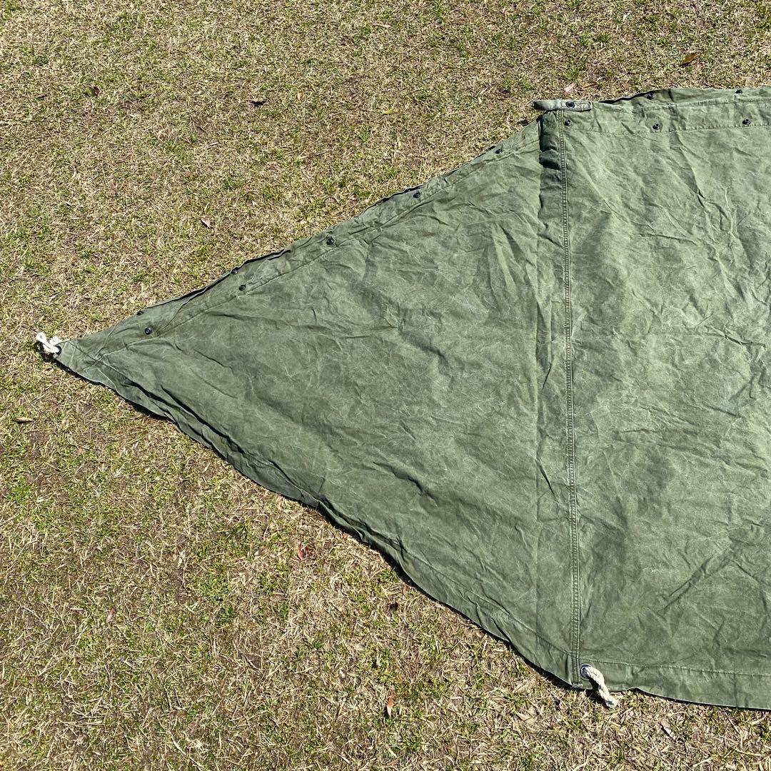 w*y様 USパップテント⑤　アメリカ軍　軍幕　ハーフシェルター２枚　ポール・ペ