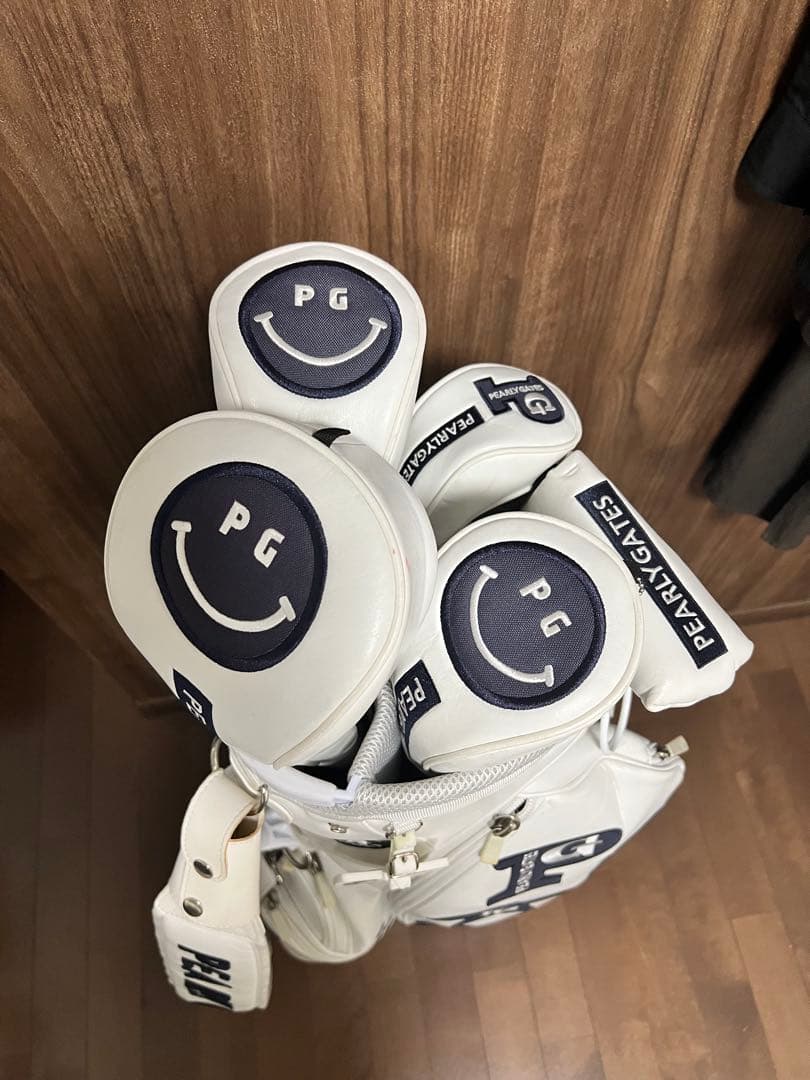 PEARLY GATES キャディバッグ P01989 ホワイト フルセット