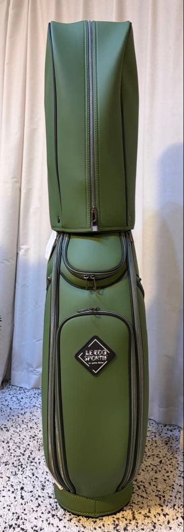 新品 le coq sportif golf キャディバッグ 8.5型 カーキ