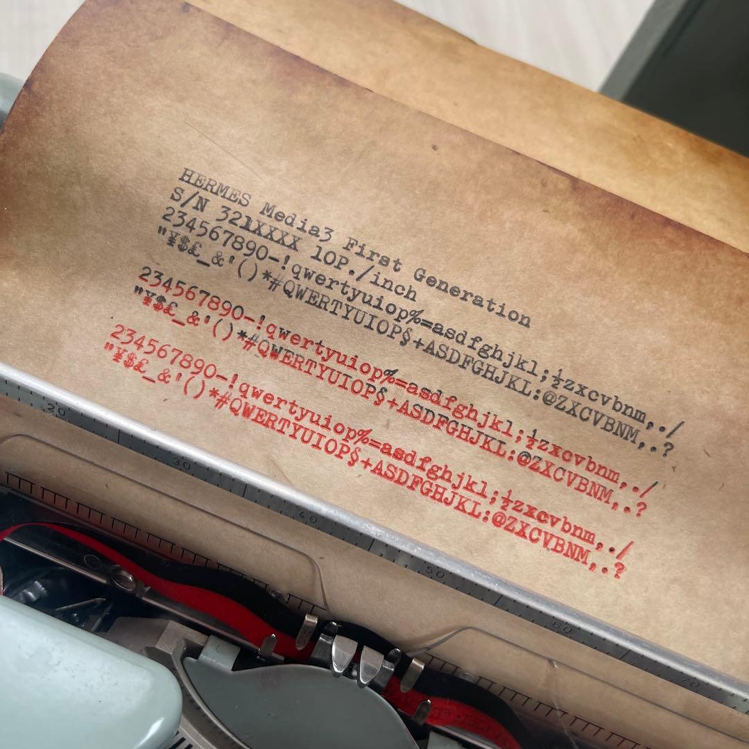 ■フォント大・レストア・動作確認■エルメス タイプライター Medir3 10P