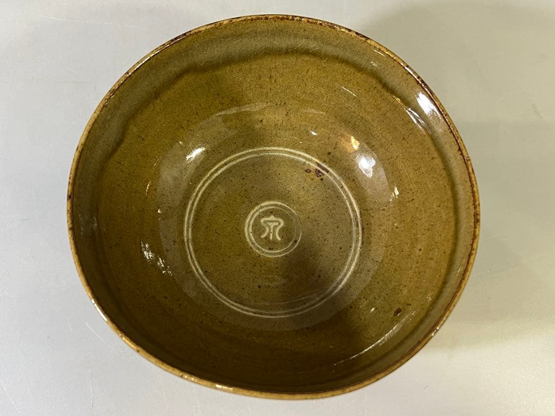 DT752 茶道具 横井米禽作 雲鶴写鉢 共箱