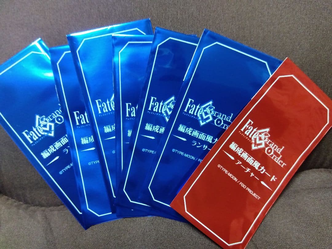 FGO 最終再臨展 編成画面風カード7種（インドラ他）&ディスプレイスタンド