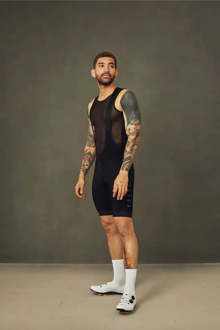 美品 NDLSS Mens Thermal Bib Shorts S Black