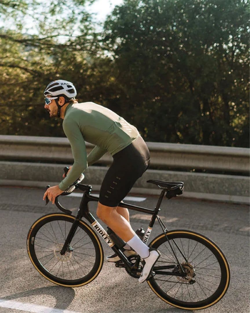 美品 NDLSS Mens Thermal Bib Shorts S Black