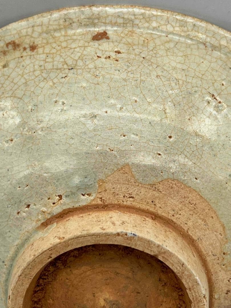 宋時代　青磁茶碗　茶盞 影青　景徳鎮　唐物　古賞物　時代物 茶盞(E-51)