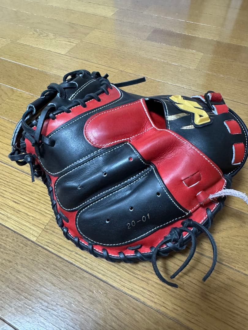 JA 軟式野球グローブ 20-01 黒/赤