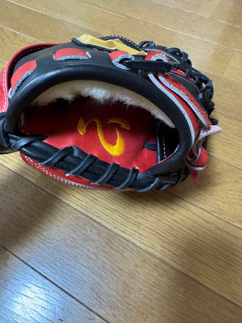 JA 軟式野球グローブ 20-01 黒/赤