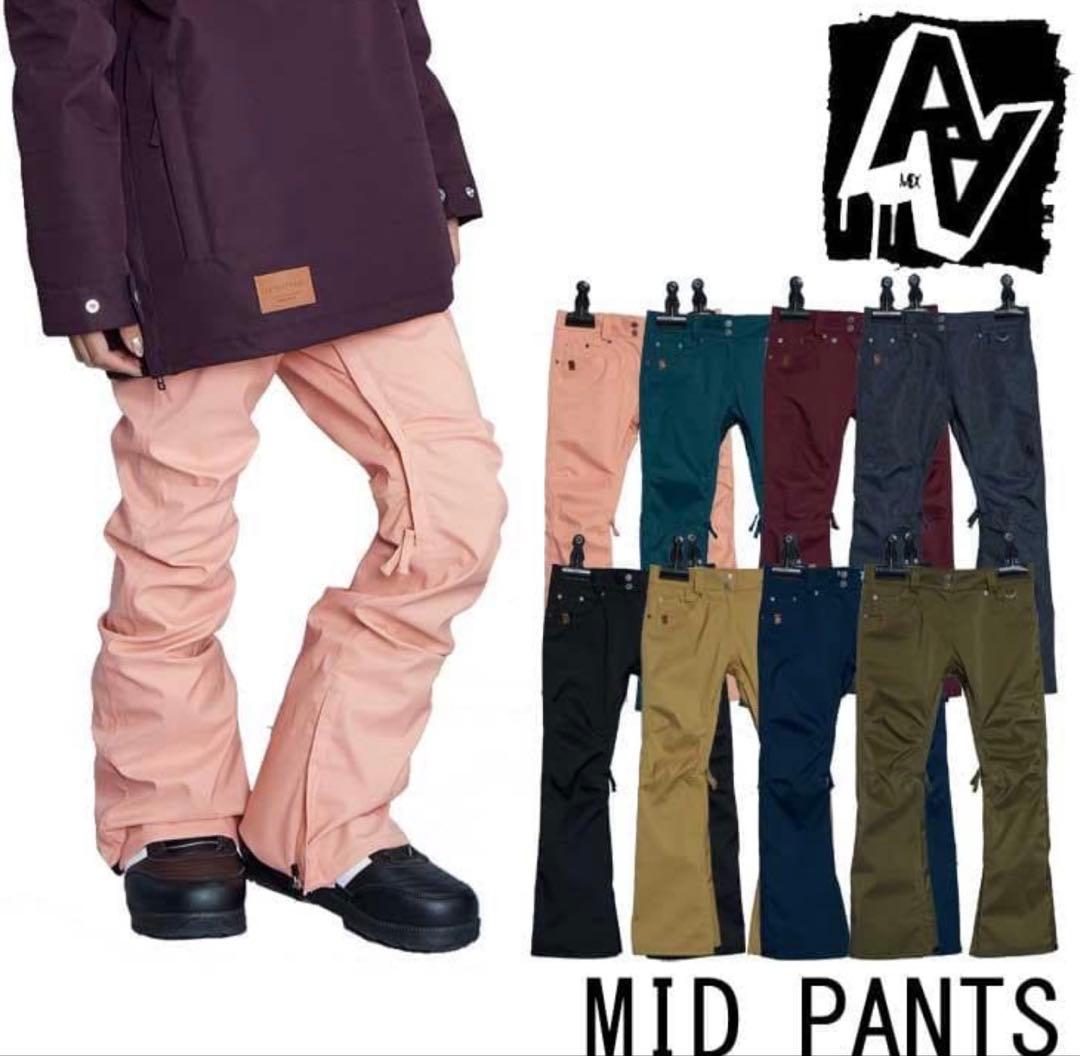 ダブルエー MID パンツ PINK M スノボ