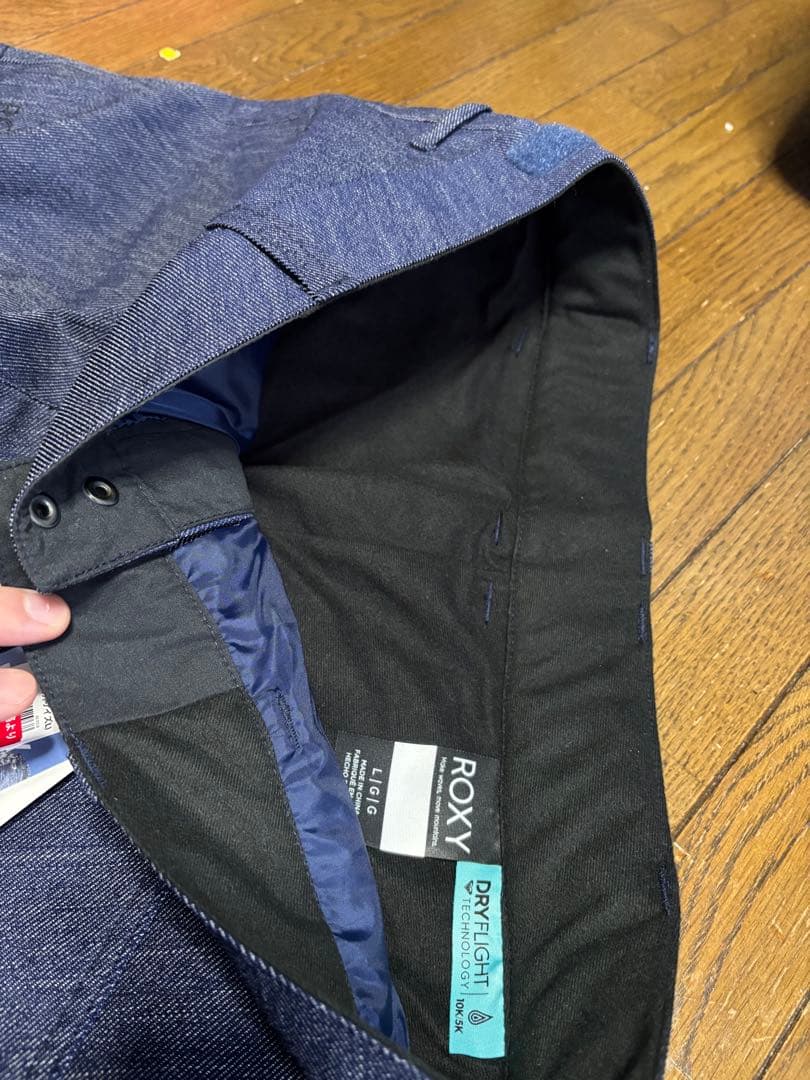 ROXY スノーボードウェア デニム色 海外Lサイズ