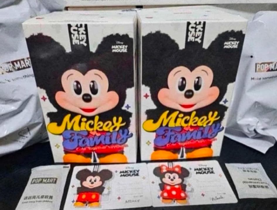 新品 POPMART ディズニーキーホルダーアソートミッキーとミニ