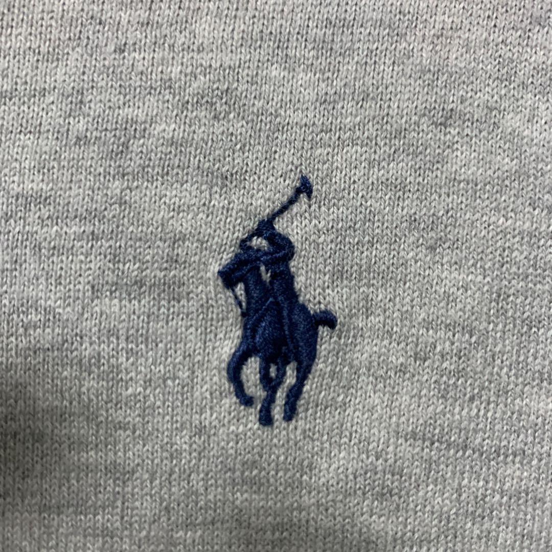 ラルフローレン　ピマコットン　薄手　セーター　グレー