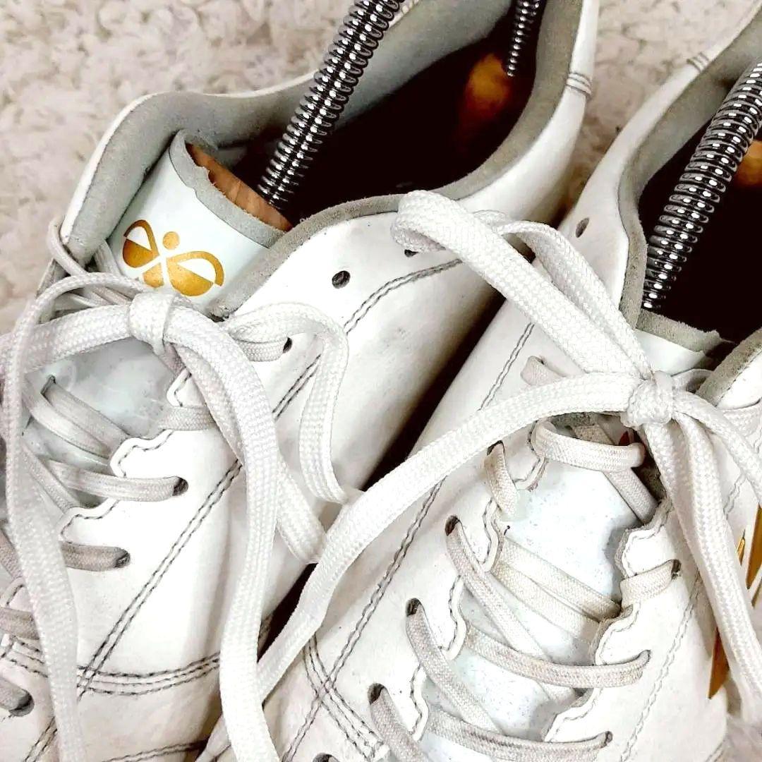 美品26㎝◎HUMMEL VORART 3 スパイクシューズ ホワイト ゴールド