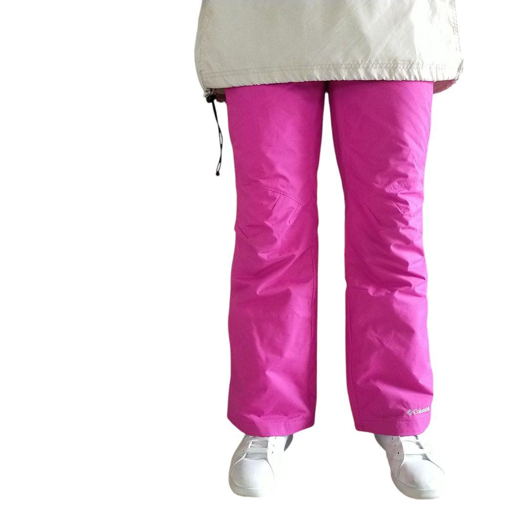 【美品 高機能】US Columbia OMNI-TECH ピンク スノーパンツ