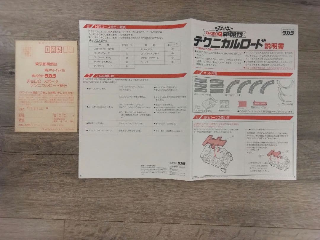 1990年【旧TAKARA】CHORO Q SPORTSテクニカルロード