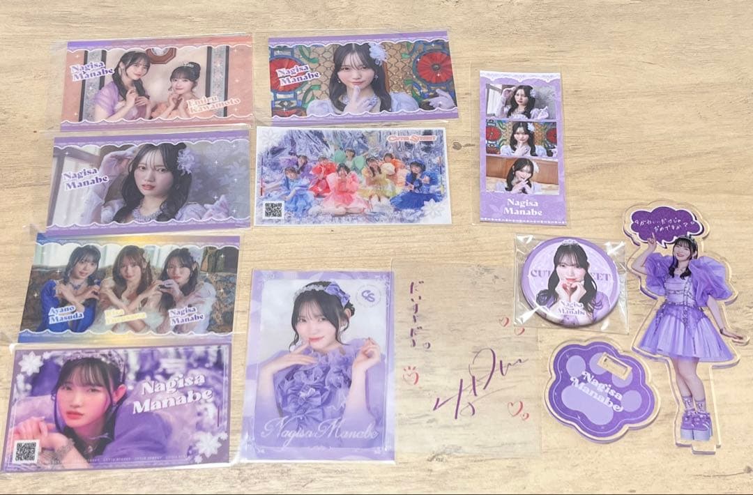 真鍋凪咲推しグッズ　チェキ アクスタ　ポスター　タオル 集合アクスタ