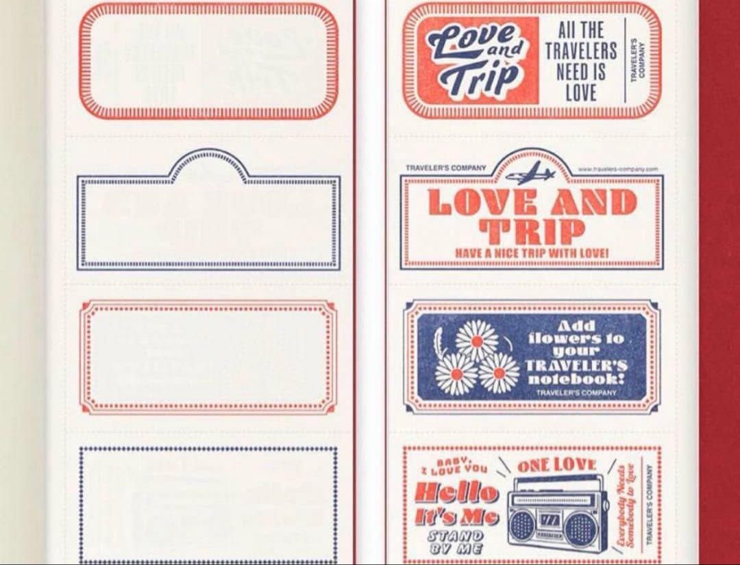 新品 レギュラーサイズ トラベラーズノート LOVE AND TRIP レッド