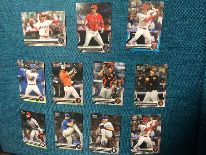 大谷翔平選手　選手間投票記念カード10枚セット　ハーパー選手50枚限定カード付き