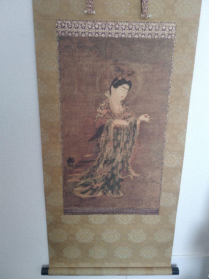 薬師寺所蔵 国宝 吉祥天像 複製品 レプリカ 掛軸 美品 超国宝にも出展