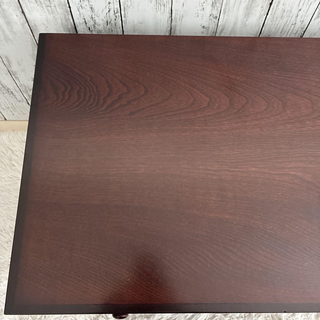 民芸調文机 書斎机 昭和レトロ アンティーク サクラ