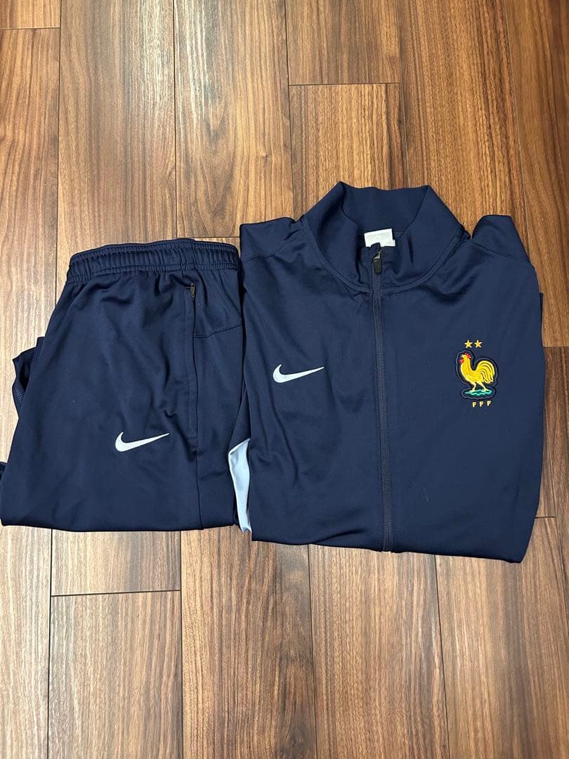 ナイキ　NIKE フランス ジャージ 上下 ネイビー L パンツ
