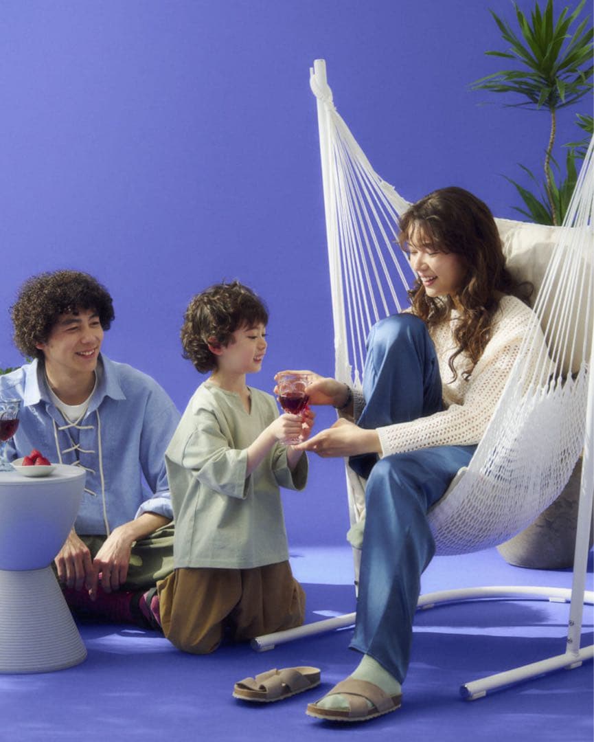 ホワイト ハンモック クッション付き